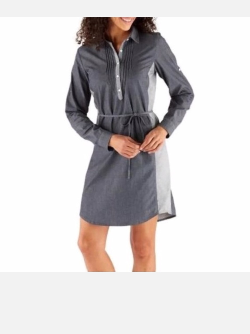 Kuhl Kiley Chambray Shirt Dress Size S No Belt